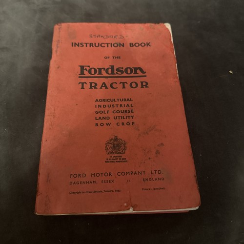 Fordson standard instruction - fordson,