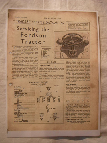 1939 standard fordson - standard, 'n'
