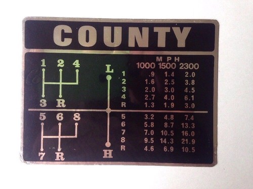 County tractor speed - tractor, decal